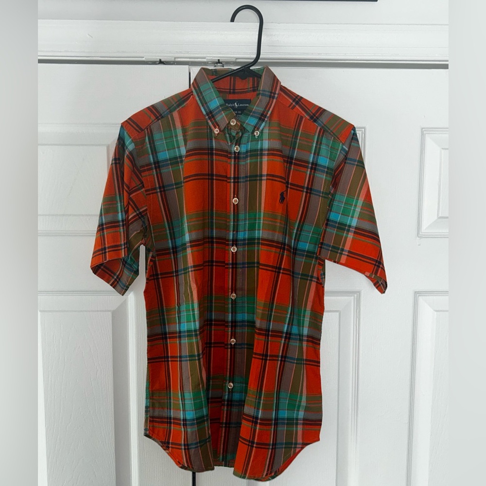 Ralph Lauren Plaid Casual Button Down Shirt